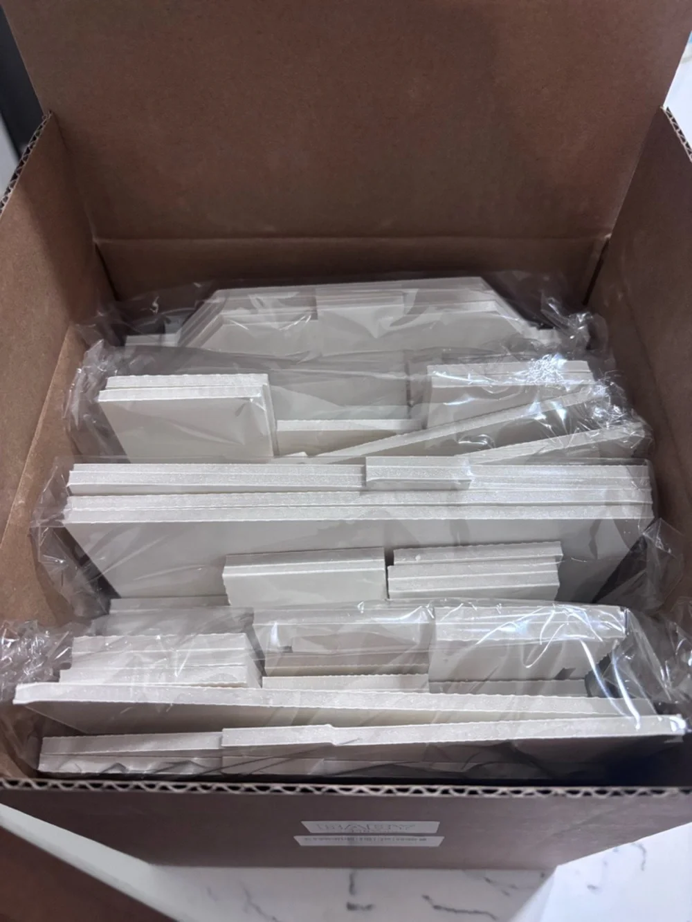 White Letter Snack Boxes - BABY Party Display Boxes